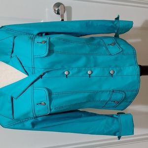 MAGGIE LONDON like new EUC teal jacket.